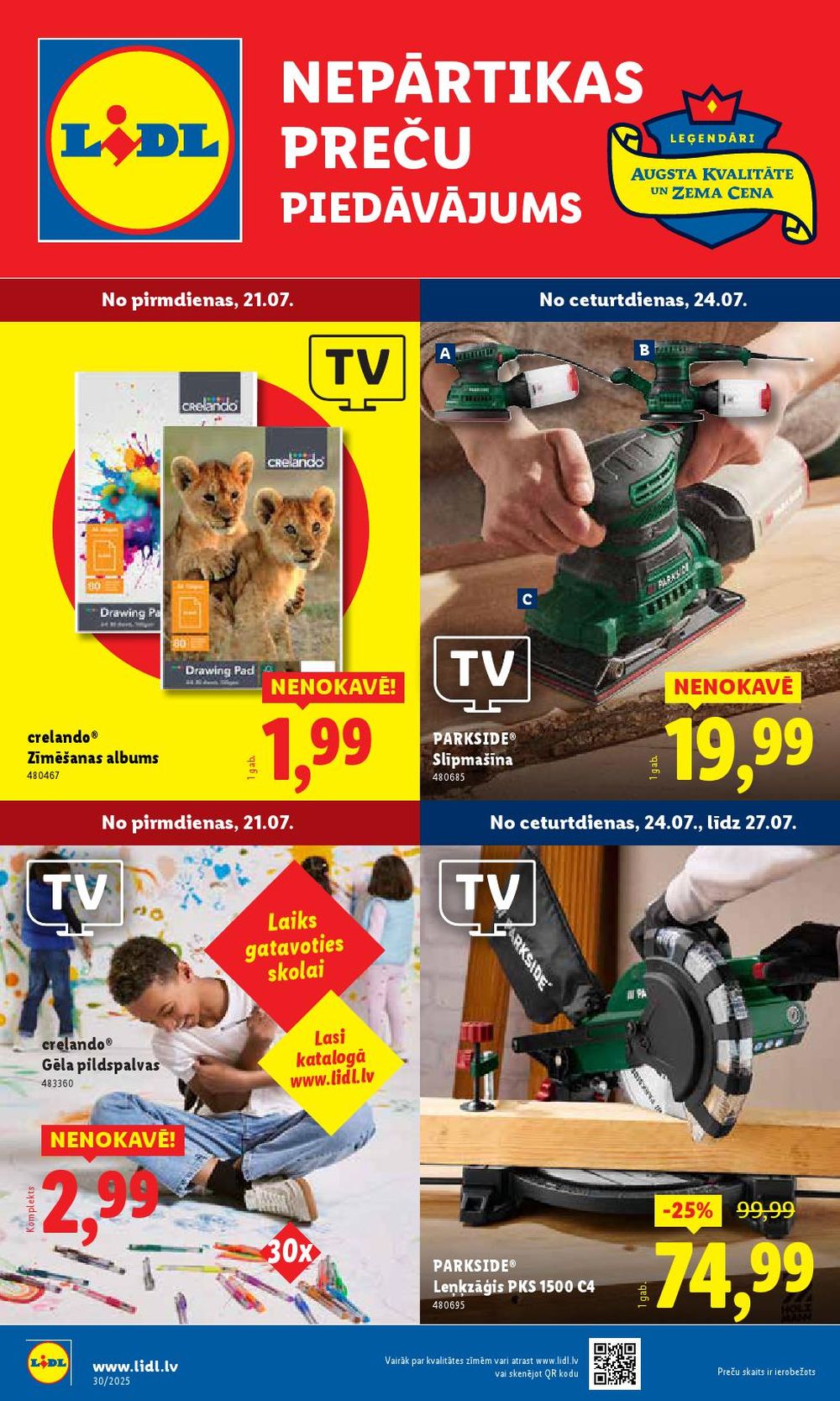 lidl - LIDL - Nepārtikas preču piedāvājums (21.07.2025 - 27.07.2025)