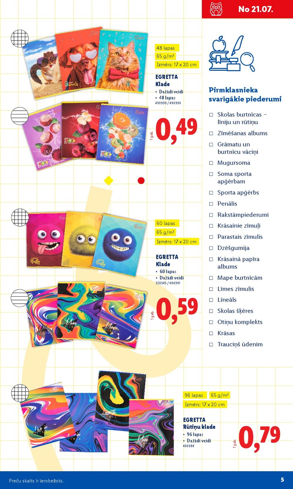 lidl - LIDL - Skolas preču katalogs - page: 5 lidl - LIDL - Skolas preču katalogs - page: 5