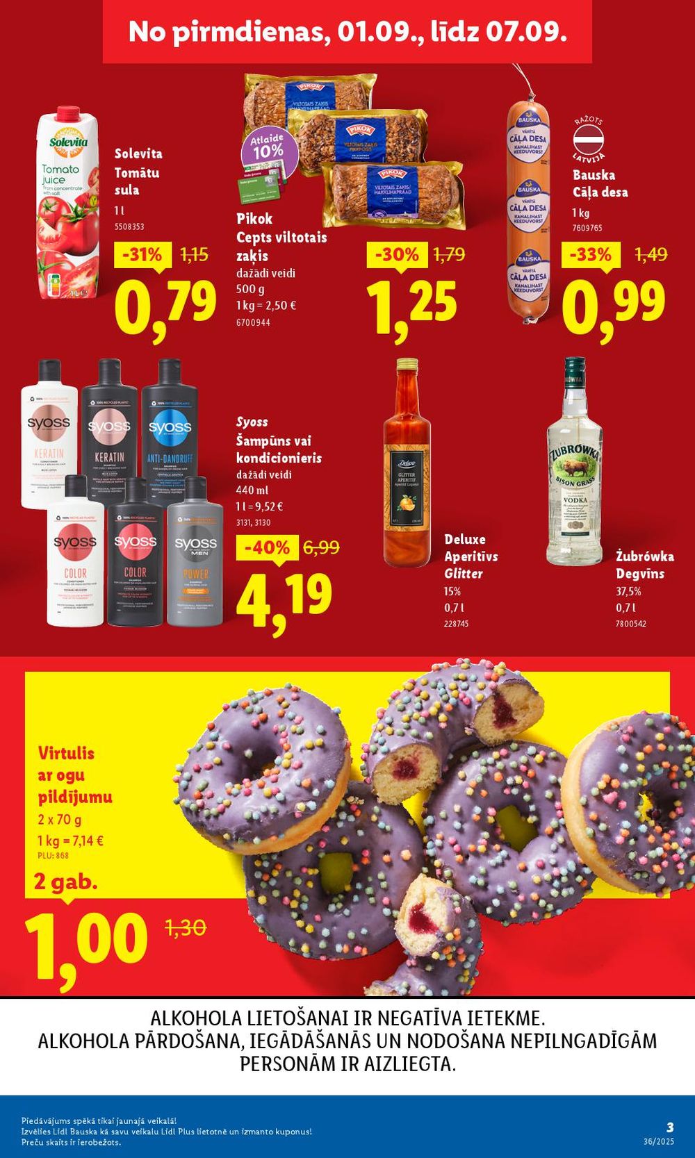lidl - LIDL - Jauns veikals Bauskā! Zalā iela 5 (01.09.2025 - 07.09.2025) - page: 3