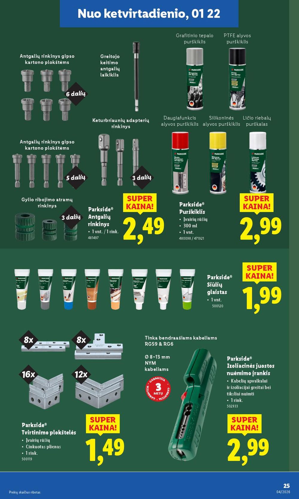lidl - LIDL - Nepārtikas preču piedāvājums (19.01.2026 - 25.01.2026) - page: 25