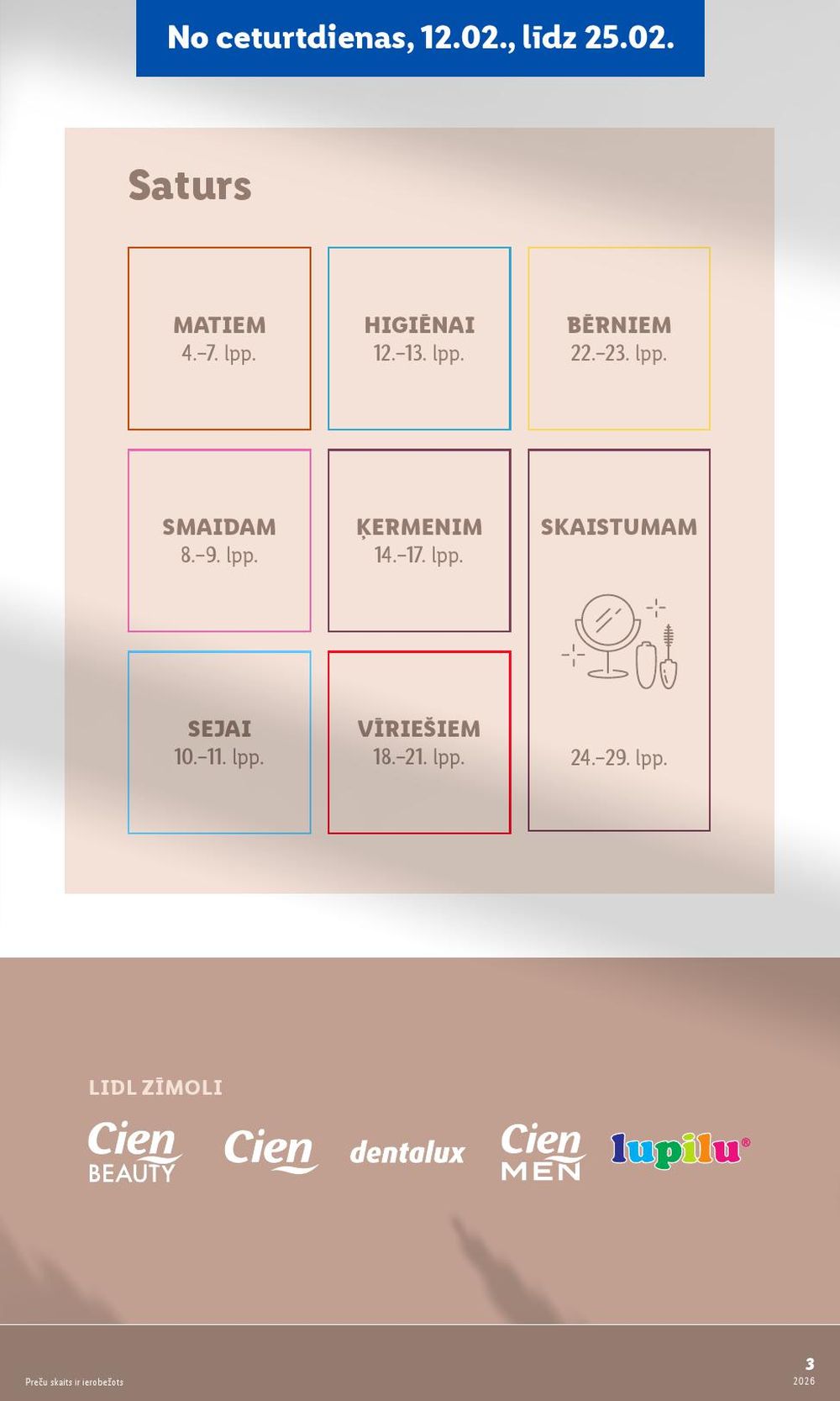 lidl - LIDL - Skaistuma svētki (12.02.2026 - 25.02.2026) - page: 3
