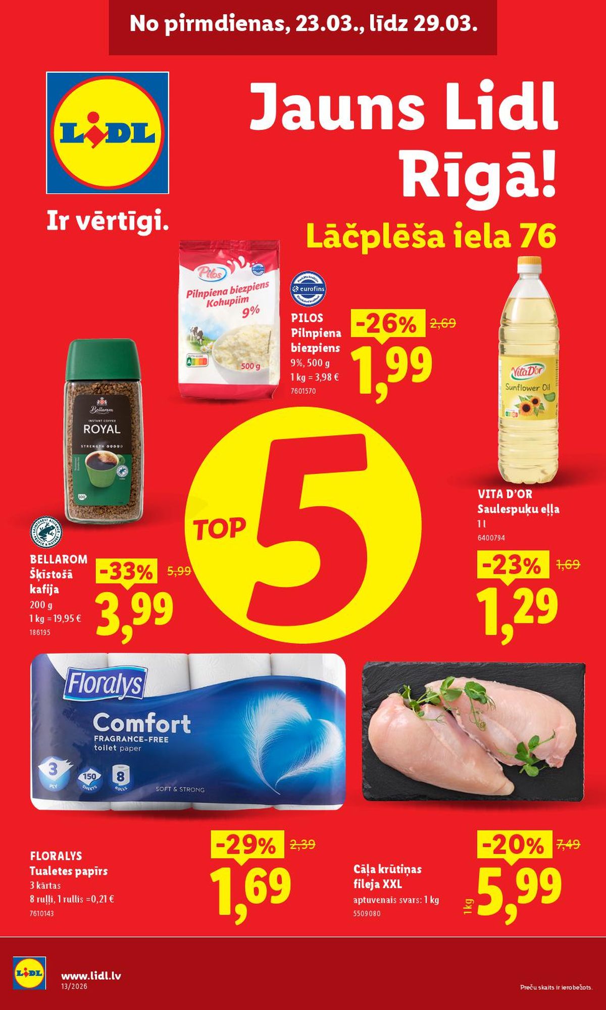lidl - LIDL - Jauns veikals, Lācplēša iela 76, Rīga (23.03.2026 - 29.03.2026) - page: 1