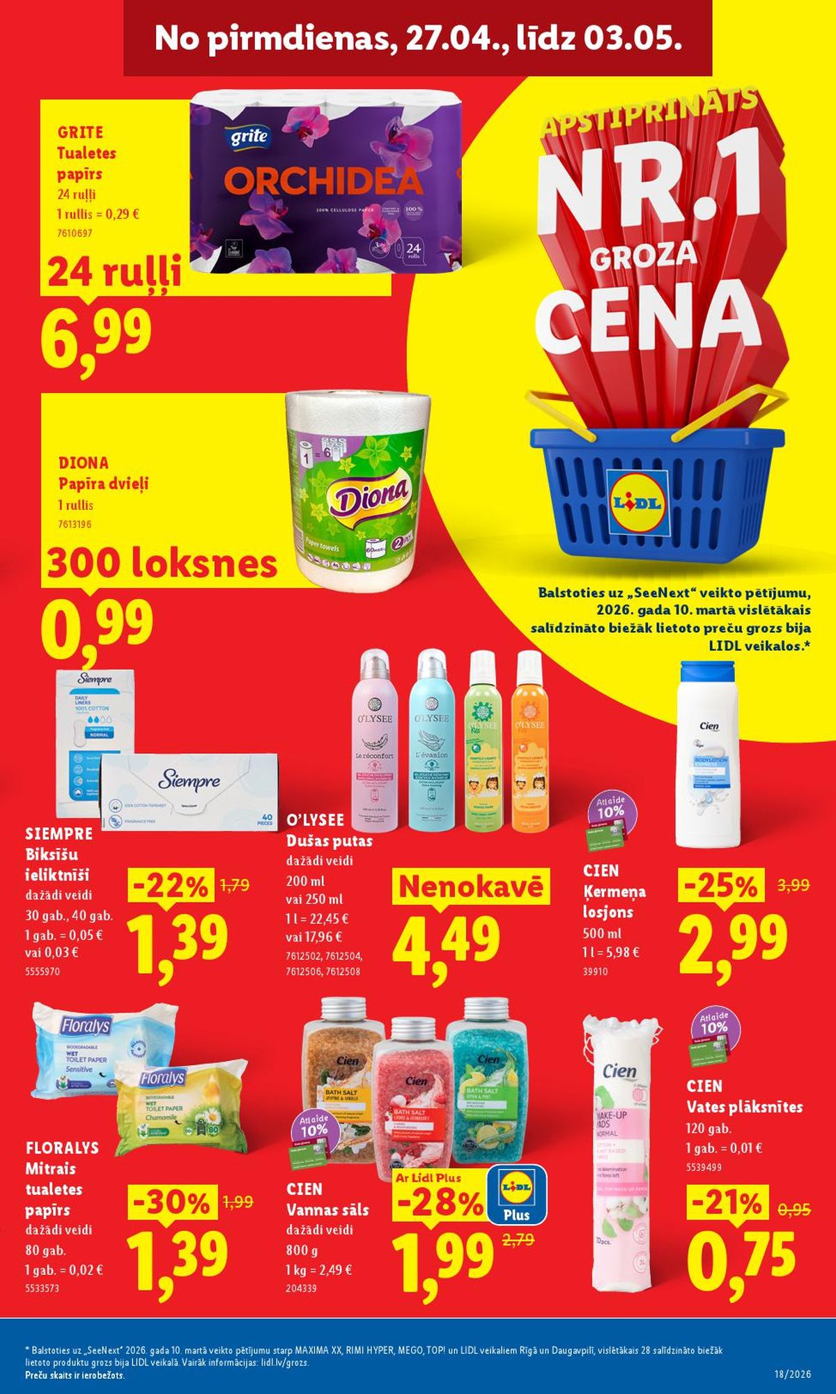 lidl - LIDL - Aktuālais akciju buklets (27.04.2026 - 03.05.2026) - page: 9