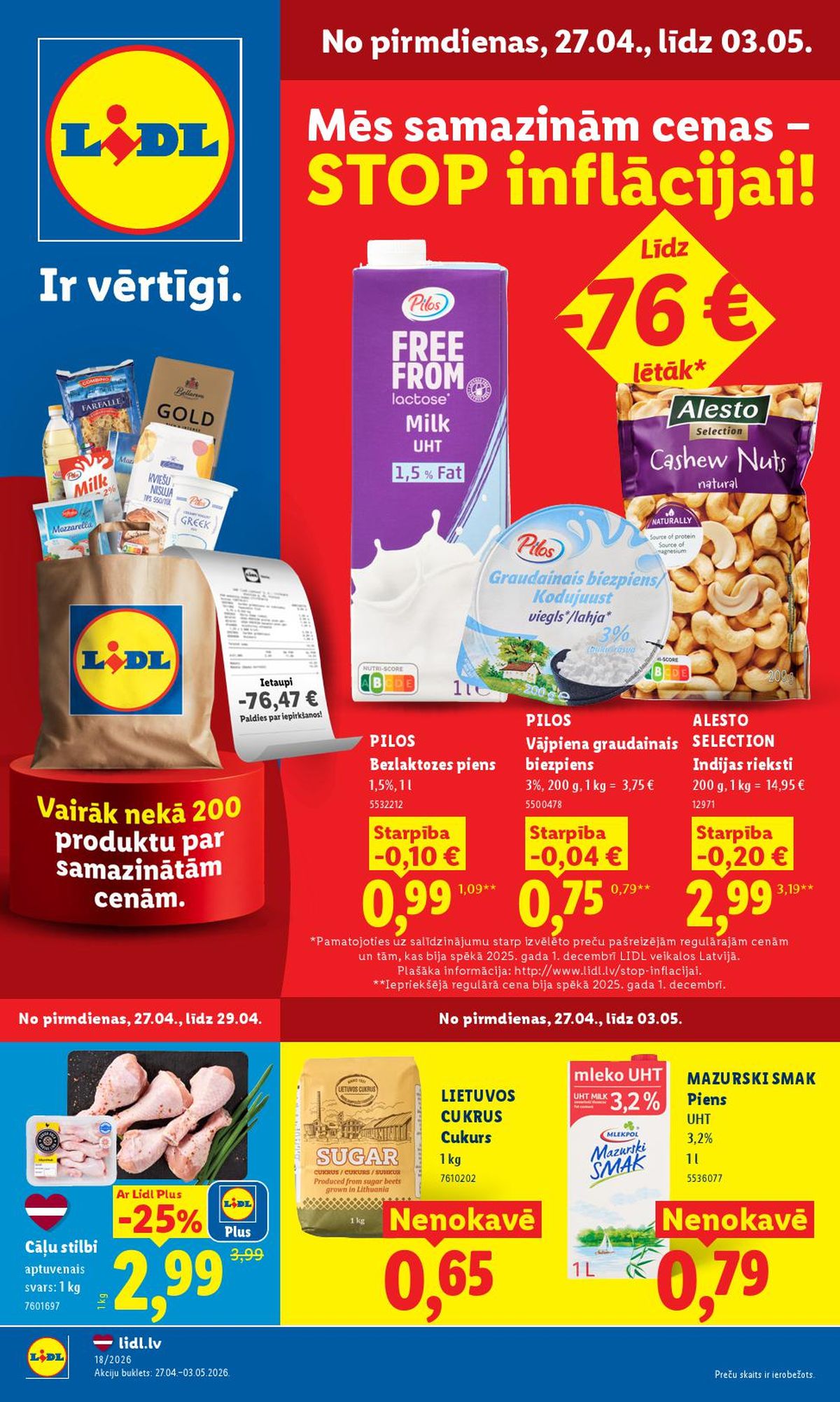 lidl - LIDL - Aktuālais akciju buklets (27.04.2026 - 03.05.2026) - page: 1