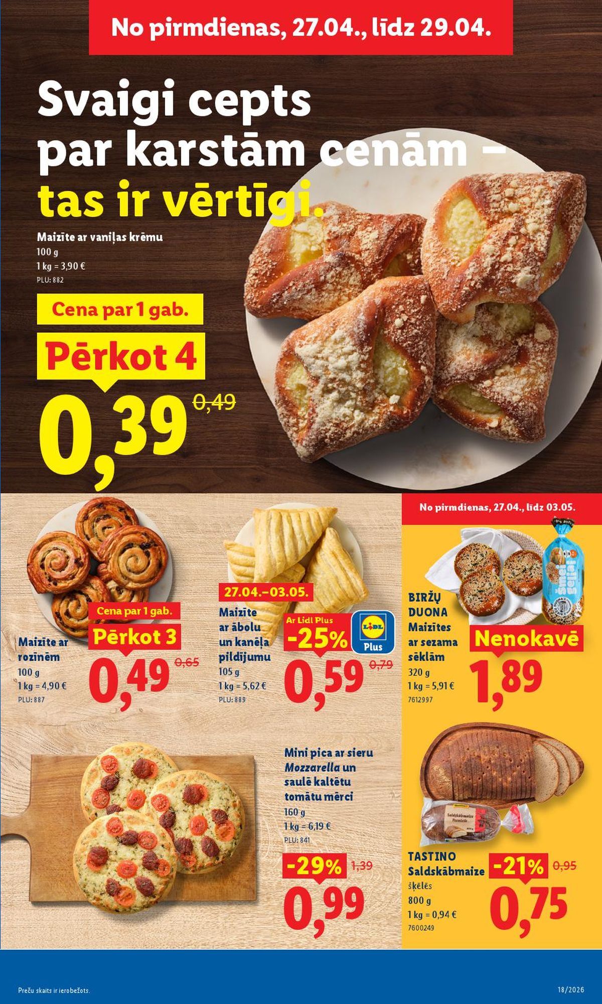 lidl - LIDL - Aktuālais akciju buklets (27.04.2026 - 03.05.2026) - page: 4