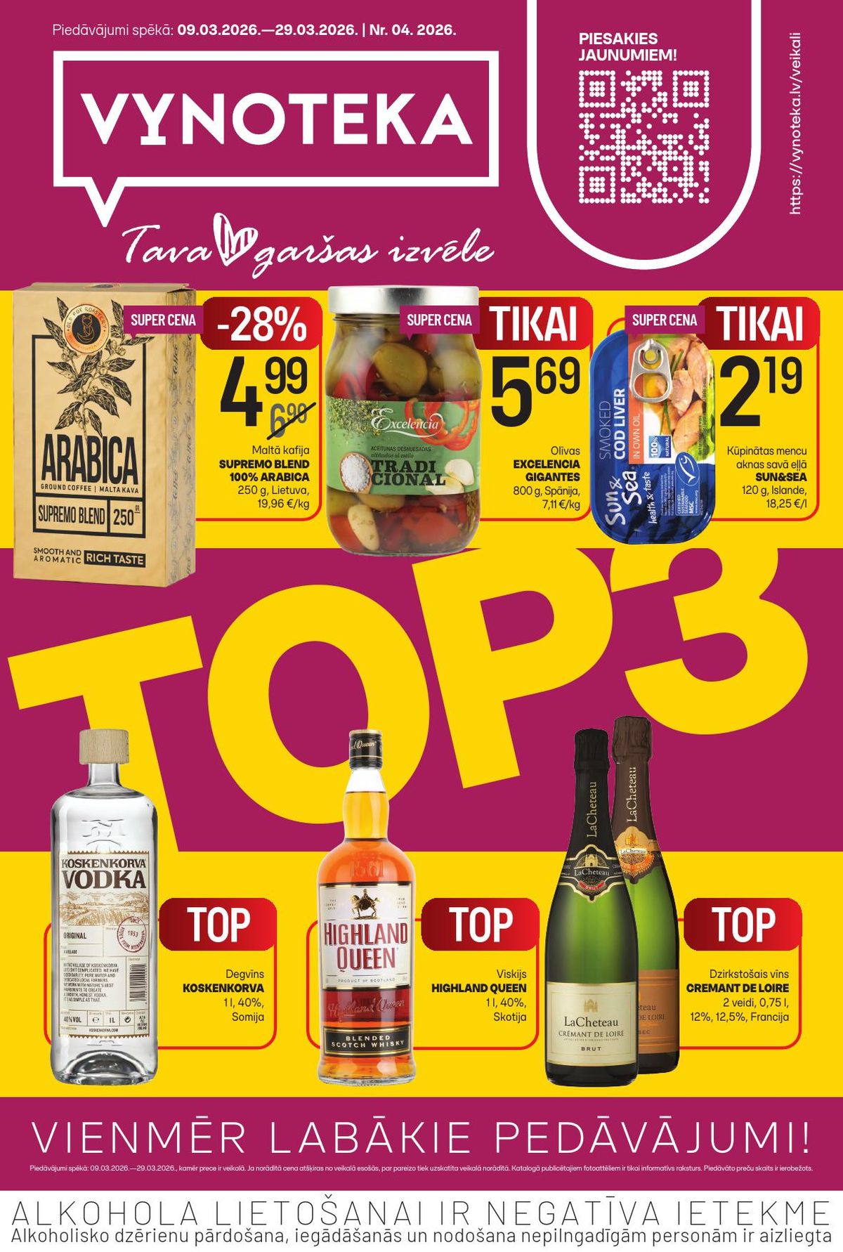 vynoteka - VYNOTEKA (09.03.2026 - 29.03.2026)
