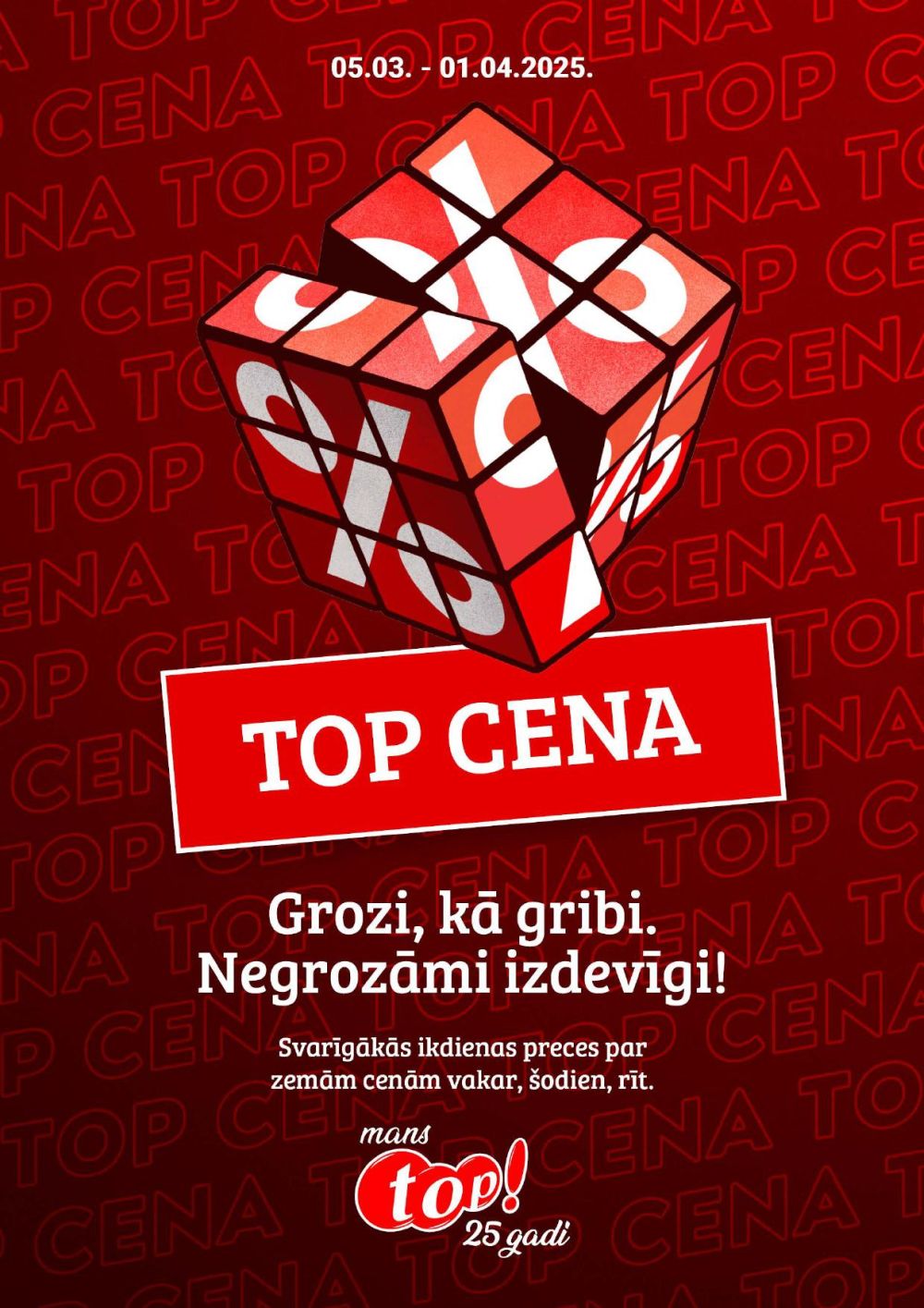 top - TOP! - TOP CENA buklets (05.03.2025 - 01.04.2025)