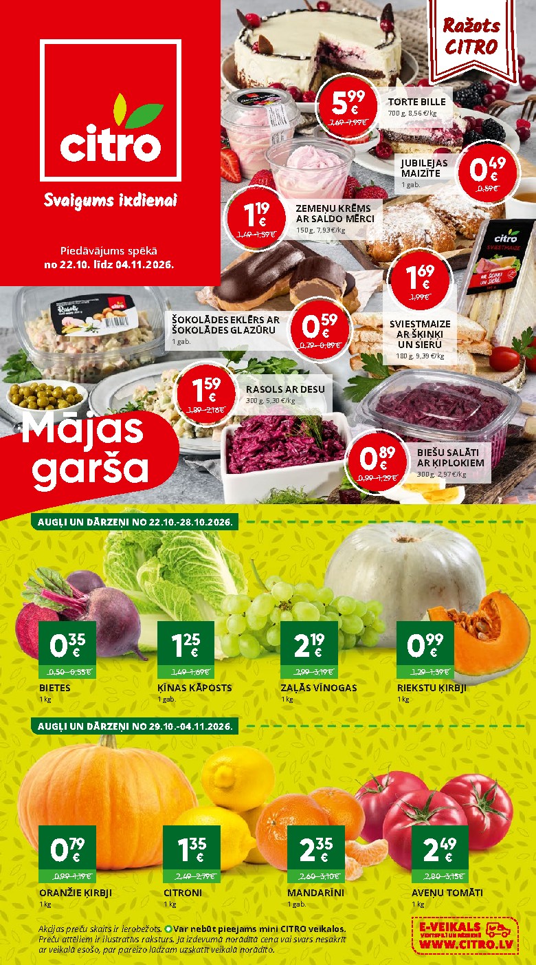 citro - CITRO akcijas (2026-10-22 - 2026-11-04)