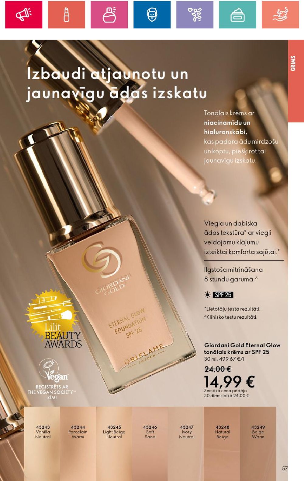 oriflame - ORIFLAME - Katalogs 14 (03 10 2024 - 23 10 2024) - page: 57