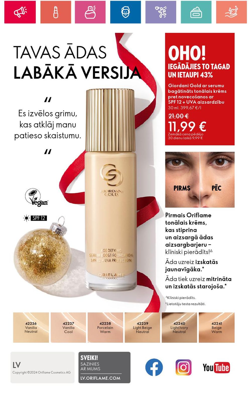 oriflame - ORIFLAME - Katalogs 17 (05 12 2024 - 04 01 2025) - page: 180