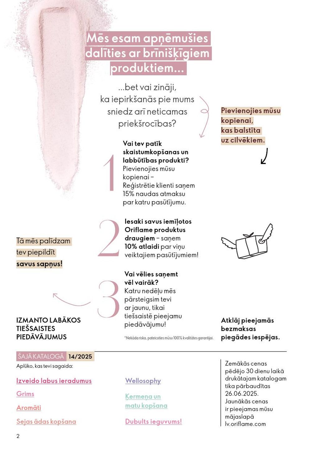 oriflame - ORIFLAME - Katalogs 14 (08.10.2025 - 28.10.2025) - page: 2 oriflame - ORIFLAME - Katalogs 14 (08.10.2025 - 28.10.2025) - page: 2