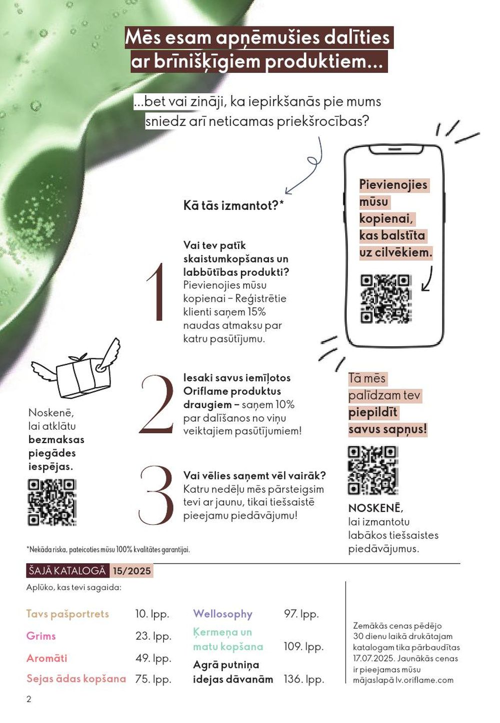 oriflame - ORIFLAME - Katalogs 15 (29.10.2025 - 18.11.2025) - page: 2