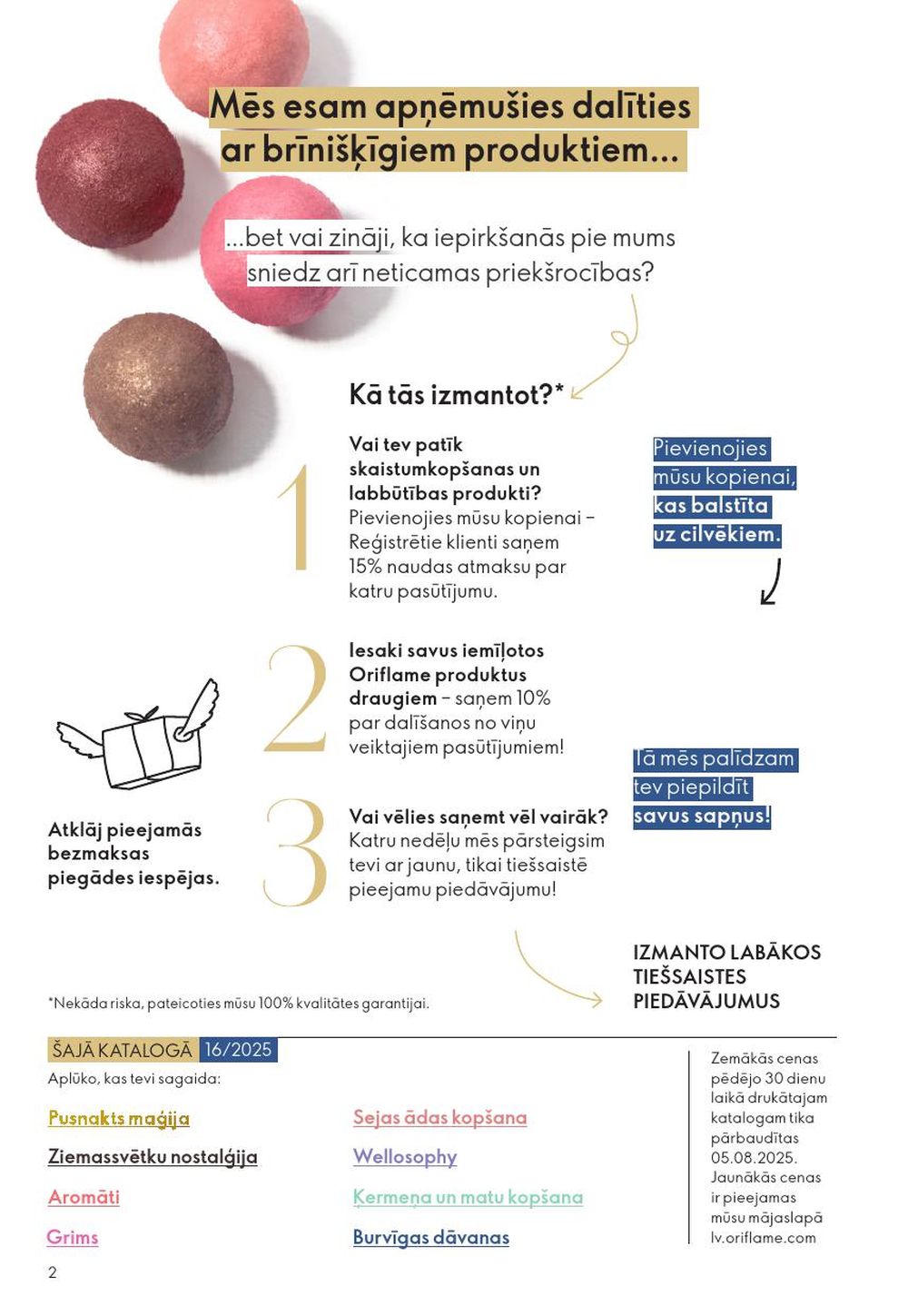 oriflame - ORIFLAME - Katalogs 16 (19.11.2025 - 09.12.2025) - page: 2