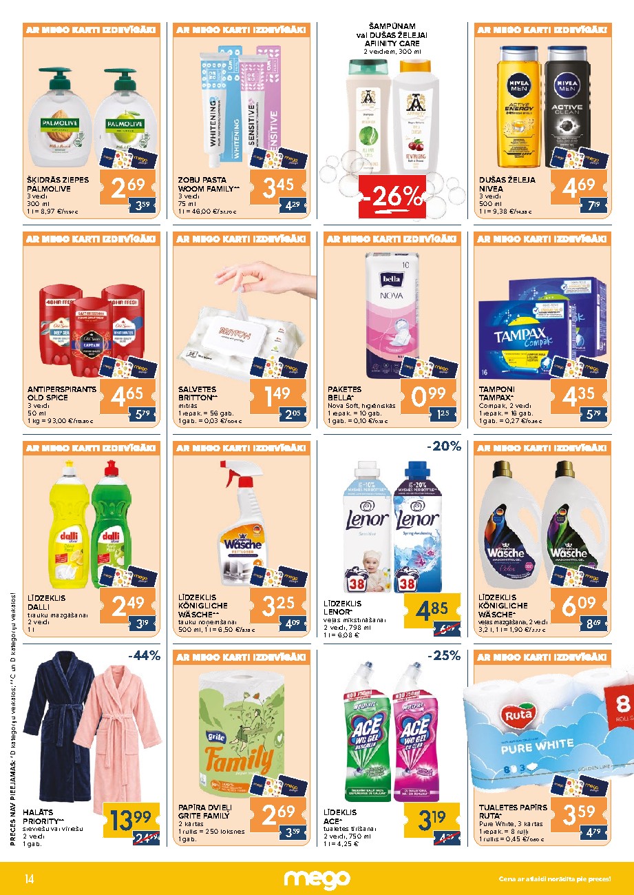 mego - Kas labs šonedēļ? Buklets Nr.44 (2026-10-26 - 2026-11-01) - page: 14