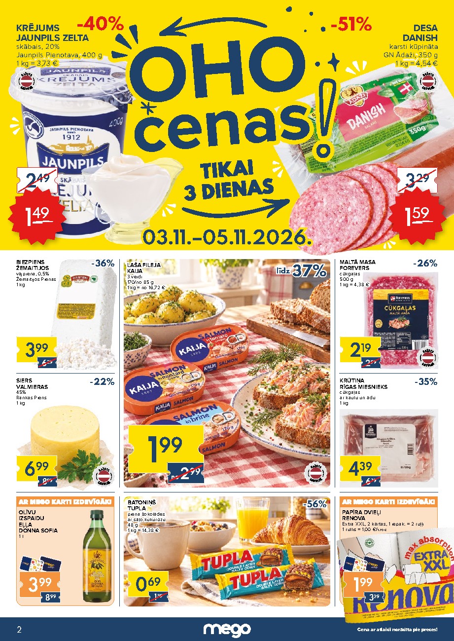 mego - Kas labs šonedēļ? Buklets Nr. 45 (2026-11-02 - 2026-11-08) - page: 2