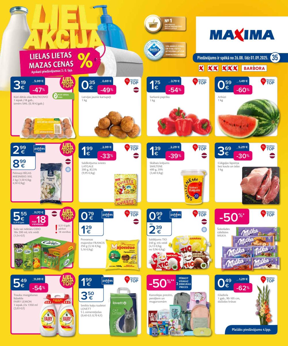 maxima - MAXIMA X XX XXX (26.08.2025 - 01.09.2025)