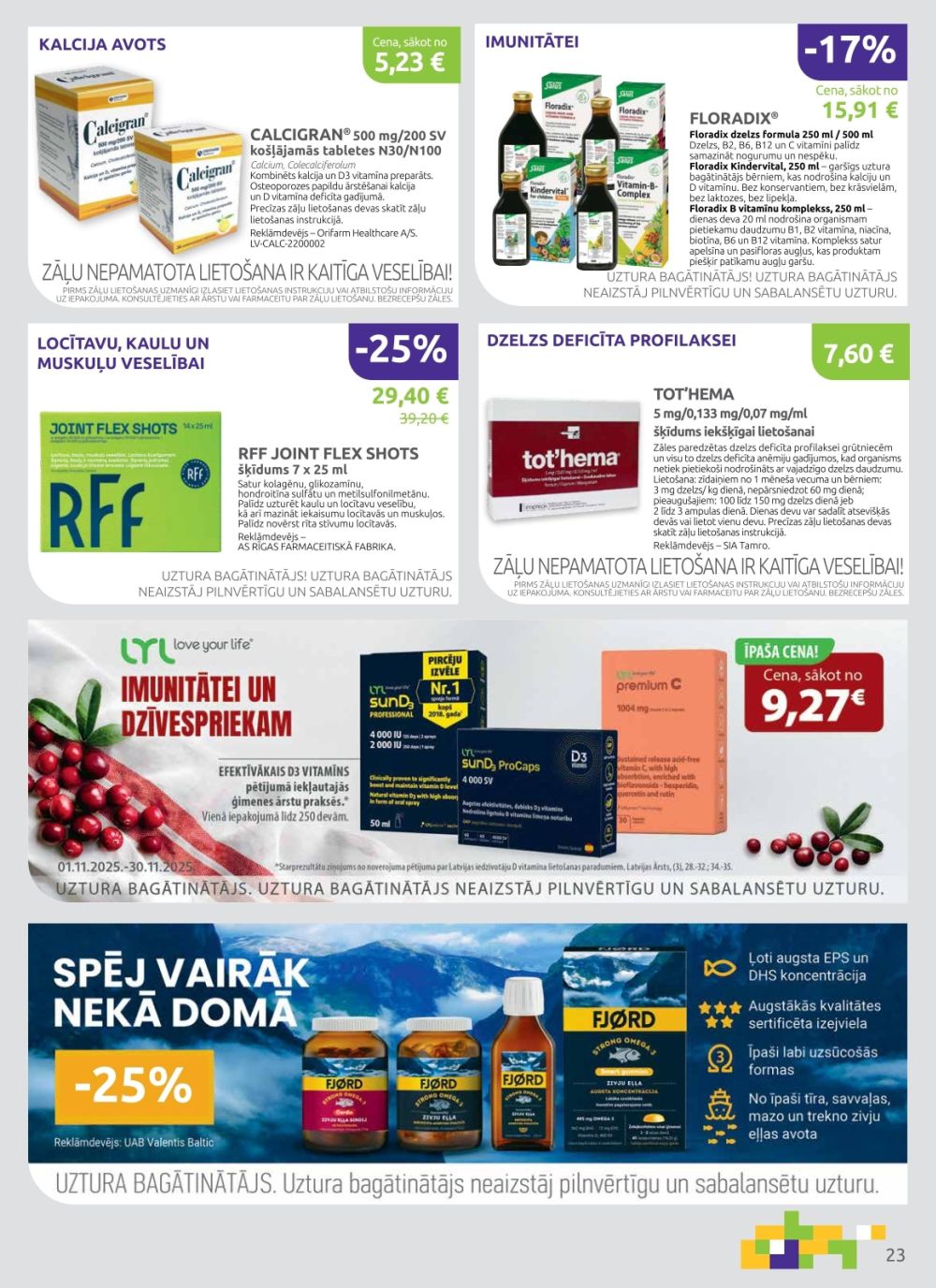 aptieka1 - APTIEKA1 (01.11.2025 - 30.11.2025) - page: 23 aptieka1 - APTIEKA1 (01.11.2025 - 30.11.2025) - page: 23