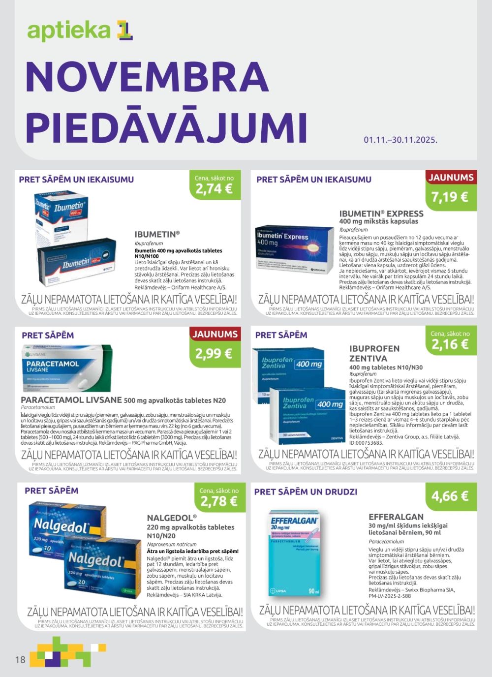 aptieka1 - APTIEKA1 (01.11.2025 - 30.11.2025) - page: 18 aptieka1 - APTIEKA1 (01.11.2025 - 30.11.2025) - page: 18