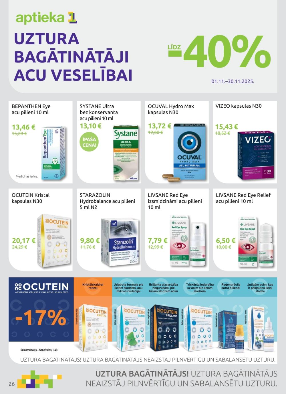 aptieka1 - APTIEKA1 (01.11.2025 - 30.11.2025) - page: 26 aptieka1 - APTIEKA1 (01.11.2025 - 30.11.2025) - page: 26