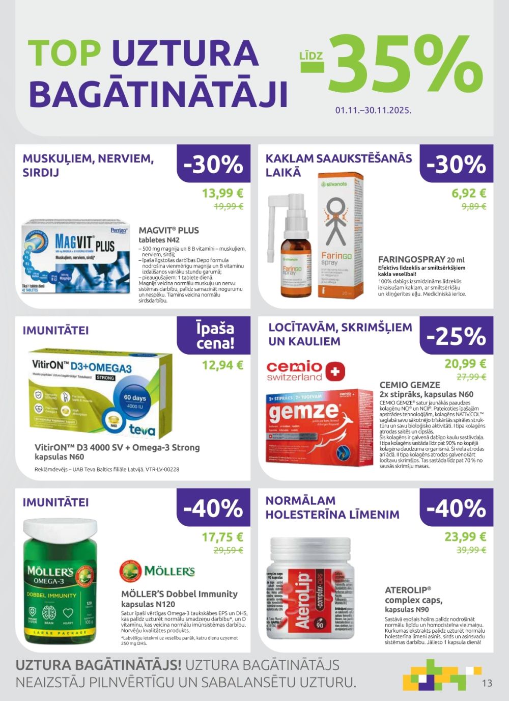 aptieka1 - APTIEKA1 (01.11.2025 - 30.11.2025) - page: 13 aptieka1 - APTIEKA1 (01.11.2025 - 30.11.2025) - page: 13