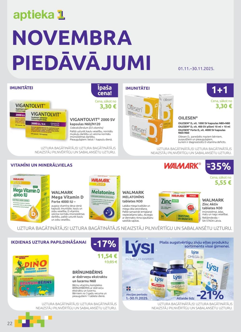 aptieka1 - APTIEKA1 (01.11.2025 - 30.11.2025) - page: 22 aptieka1 - APTIEKA1 (01.11.2025 - 30.11.2025) - page: 22