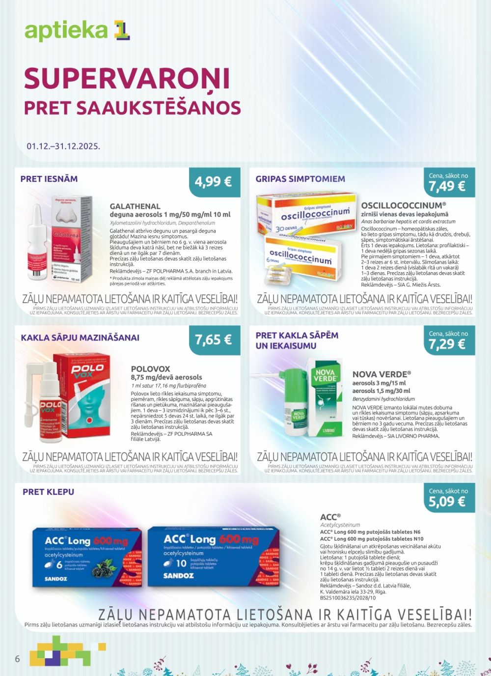 aptieka1 - APTIEKA1 (01.12.2025 - 31.12.2025) - page: 6
