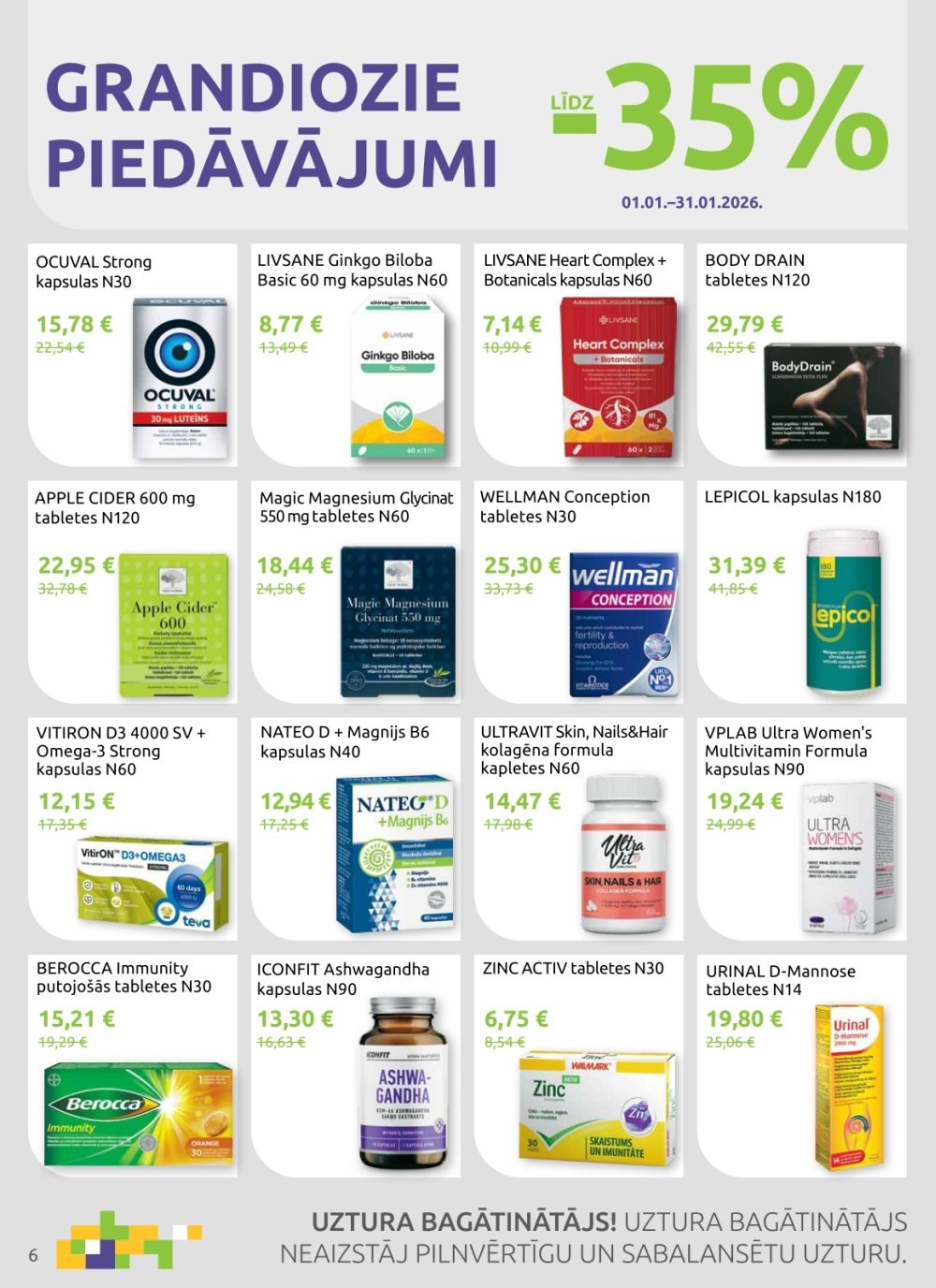 aptieka1 - APTIEKA1 (01.01.2026 - 31.01.2026) - page: 6
