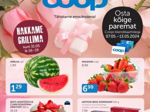 19 nädala (2024.05.06-05.13) parimad COOP, MAXIMA, LIDL, RIMI, SELVER aktsia pakkumised