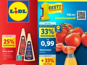 20 nädalat (2024.05.13-05.20) Populaarseimad LIDL, COOP, RIMI, MAXIMA pakkumised