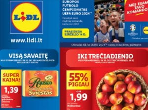 24 savaitės (2024.06.10-06.16) rekomenduojamų prekybos centru (LIDL, IKI, RIMI, THOMAS PHILIPPS, VYNOTEKA) geriausi pasiūlymai