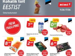 Soovitatava supermarketi (LIDL, COOP, RIMI, MAXIMA, SELVER) parimad pakkumised 24 nädalaks (2024.06.11-06.17)