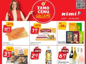 Labāko lielveikalu (LIDL, MAXIMA, RIMI, MEGO un LaTS) aktuālākie piedāvājumi un izpārdošanas 31 nedēļai (2024.07.29-08.04)