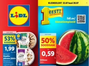 Populaarsemate supermarketite (MAXIMA, COOP, RIMI ja LIDL) 30. nädala (2024.07.22-07.28) parimad eripakkumised