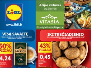 32 savaitės (2024.08.05-08.11) populiariausių prekybos centru (RIMI, LIDL, THOMAS PHILIPPS ir IKI ) geriausios akcijos ir išpardavimai