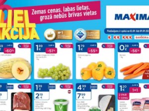 36. nedēļas (2024.09.02-09.08) ieteiktie tirdzniecības centri (LIDL, RIMI, MEGO, AIBE, MAXIMA, TOP! un VESKO ) jaunākie piedāvājumi un izpārdošanas