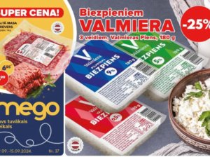 37. nedēļa (2024.09.09–09.15): labākie piedāvājumi un populārāko veikalu akciju piedāvājumi (MEGO, RIMI, LIDL, MAXIMA un LaTS)