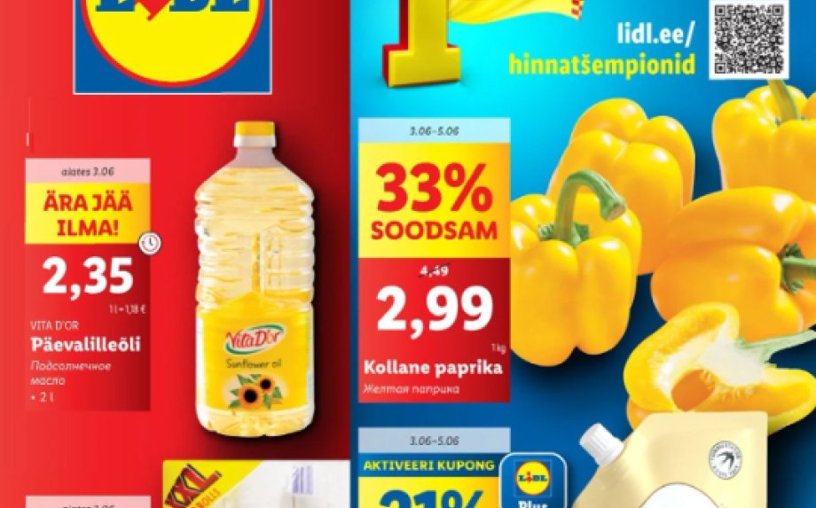 23 nädalat (2024.06.03-06.09) LIDL, RIMI populaarseimad pakkumised