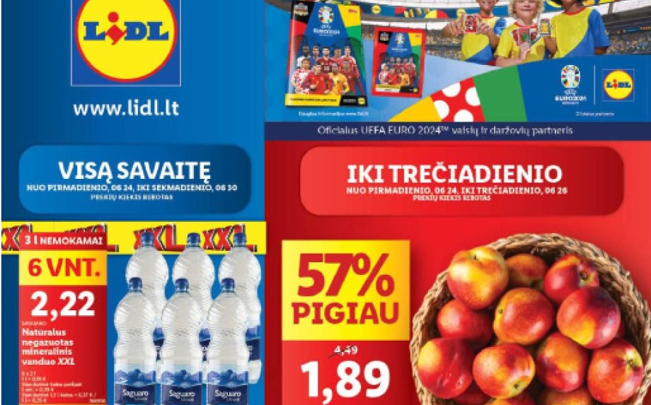 26 savaitės (2024.06.24-06.30) rekomenduojamų prekybos centru (LIDL ir THOMAS PHILIPPS) naujausios nuolaidos