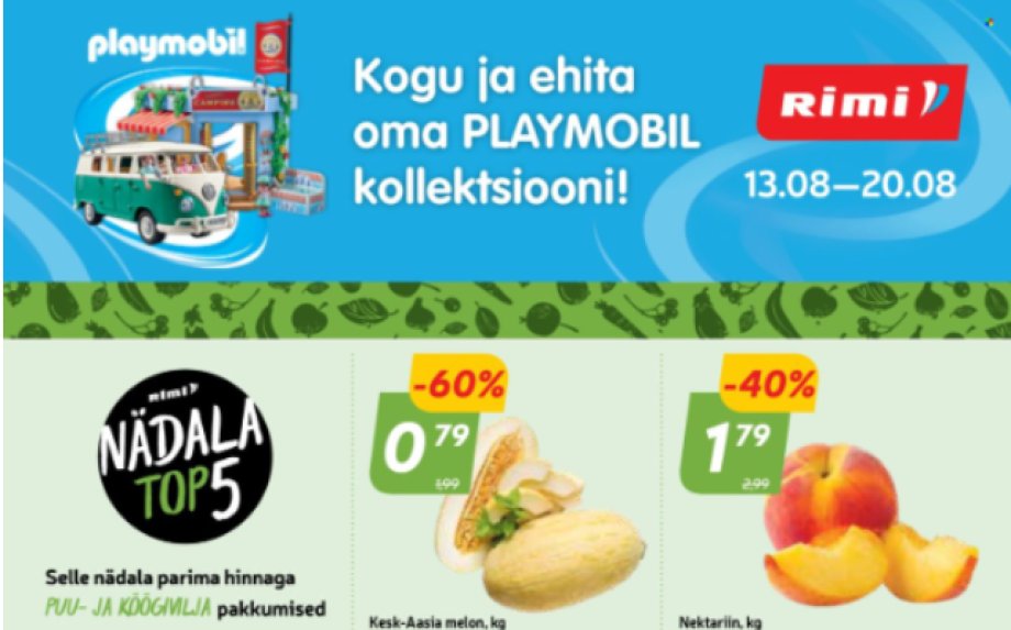 Viimased pakkumised ja soovitatud supermarketite (LIDL, RIMI ja COOP) sooduspakkumised 33. nädalal (2024.08.12-08.19)