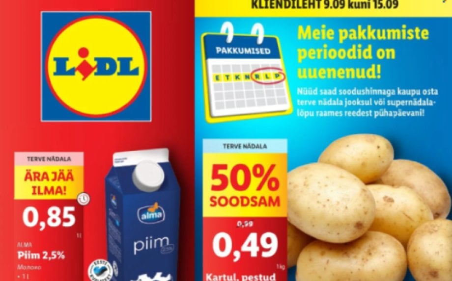 37. nädal (2024.09.09–09.15) parimad pakkumised populaarseimatel jaekettidel (LIDL, RIMI, MAXIMA, COOP)