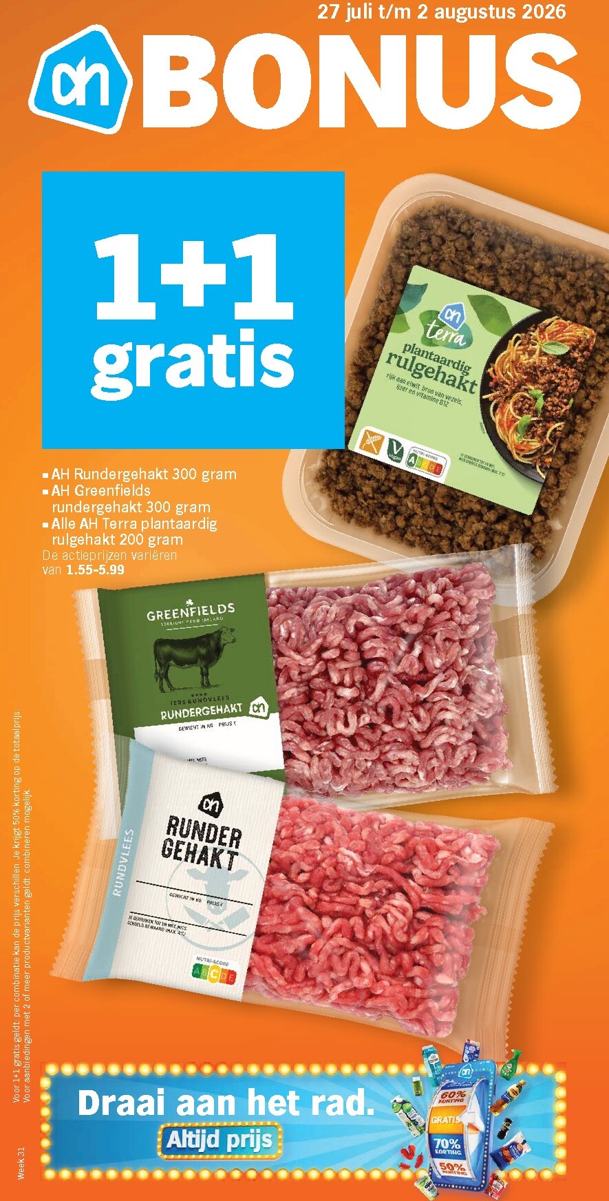 albert-heijn - Albert Heijn folder voor volgende week van maandag 27-07-2026 tot zondag 02-08-2026 - page: 1
