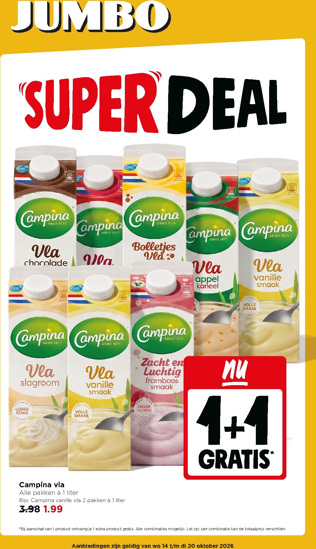 jumbo - Jumbo folder voor volgende week van woensdag 14-10-2026 tot dinsdag 20-10-2026 - page: 1