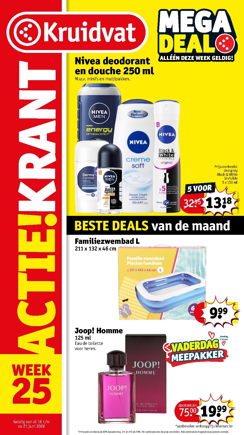 kruidvat - Huidige Kruidvat - Mega Deal folder geldig van dinsdag 16-06-2026 tot zondag 21-06-2026 - page: 1