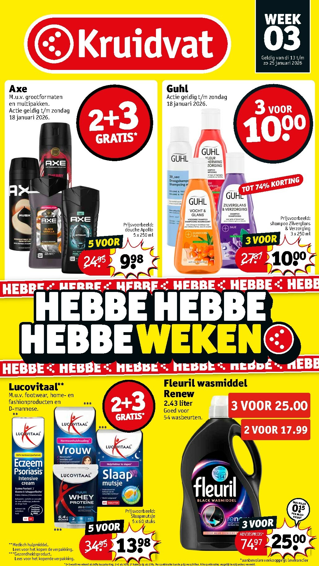 kruidvat - De Kruidvat folder geldig vanaf 13-01 t/m 25-01 - page: 1