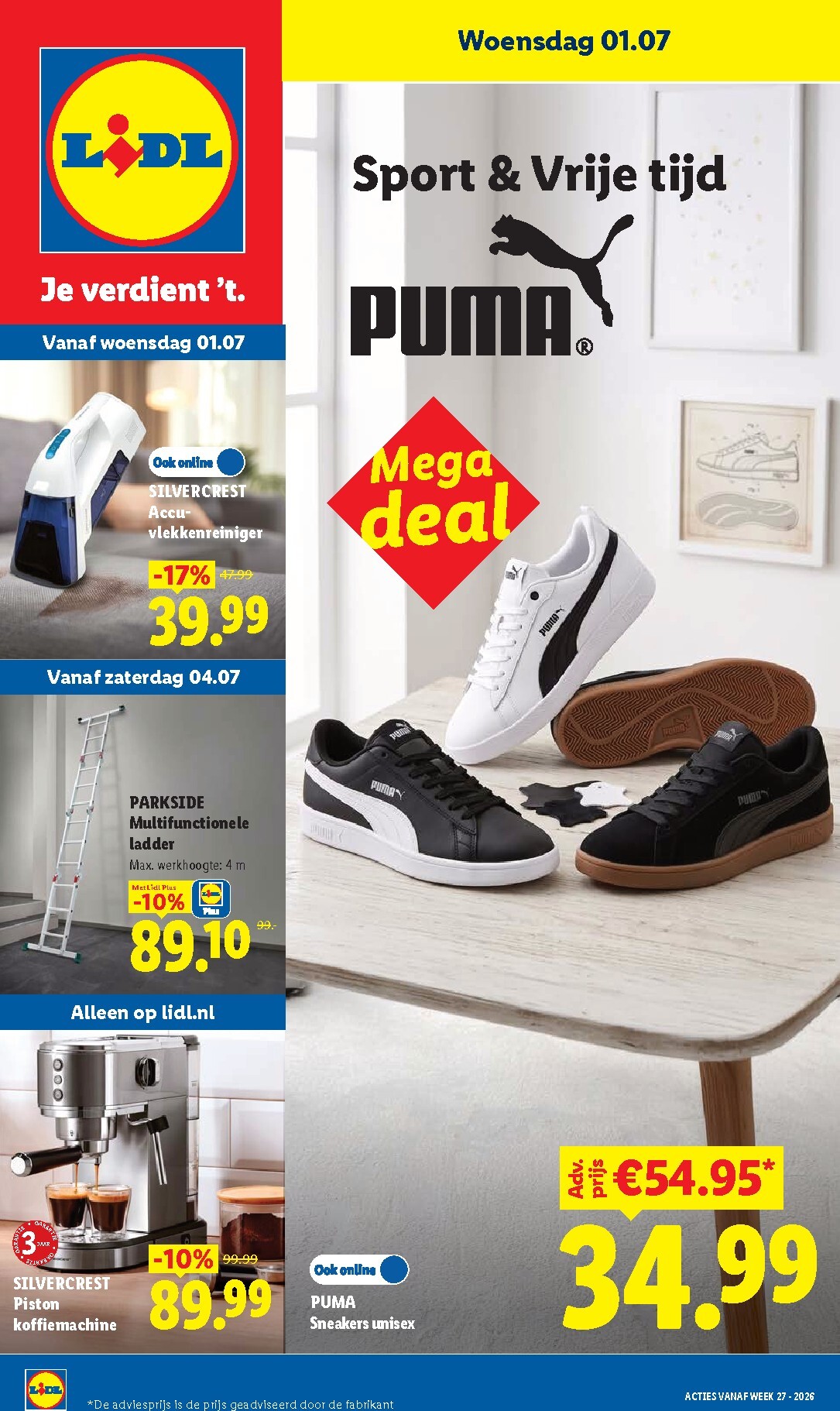 lidl - Lidl - Non Food folder - Week 27 folder voor volgende week van woensdag 01-07-2026 tot dinsdag 07-07-2026 - page: 1