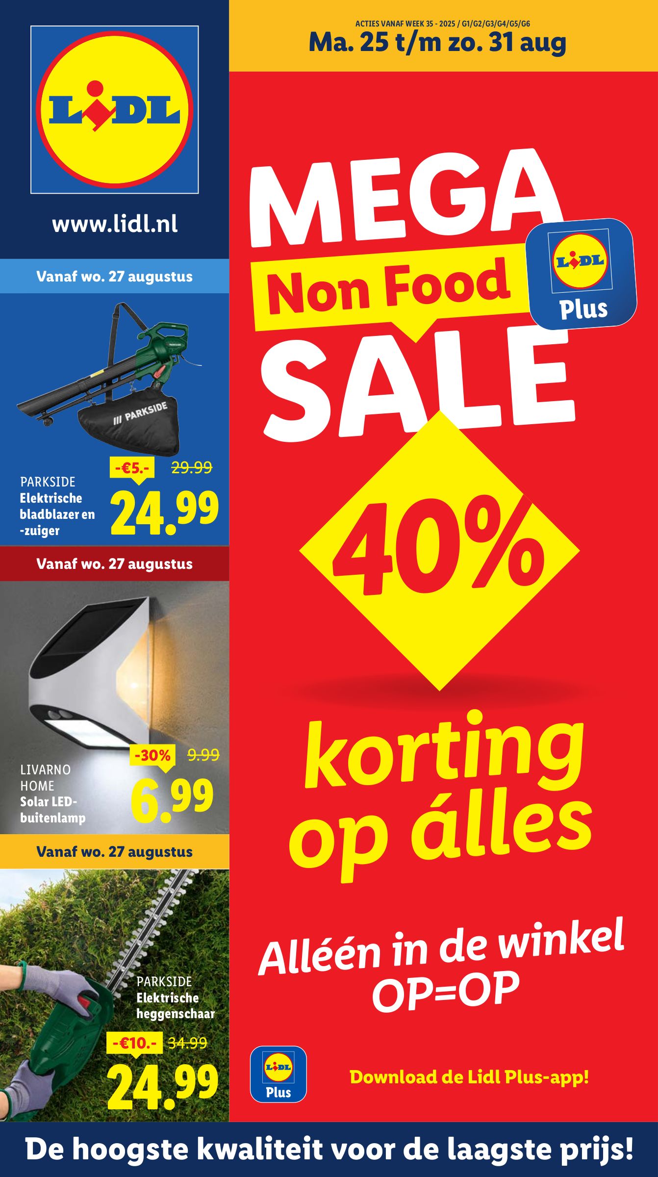 lidl - Lidl - Non Food folder geldig vanaf 25-08 t/m 31-08