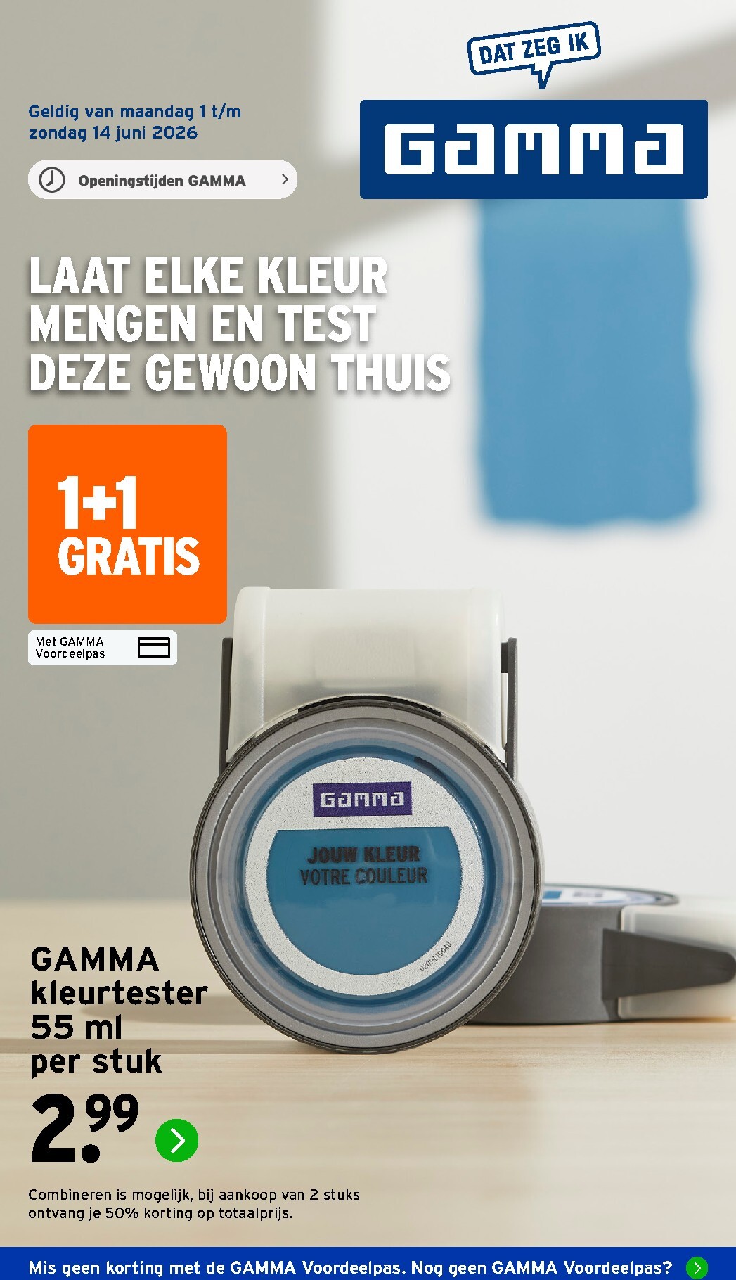 gamma - Huidige Gamma folder geldig van maandag 01-06-2026 tot zondag 14-06-2026