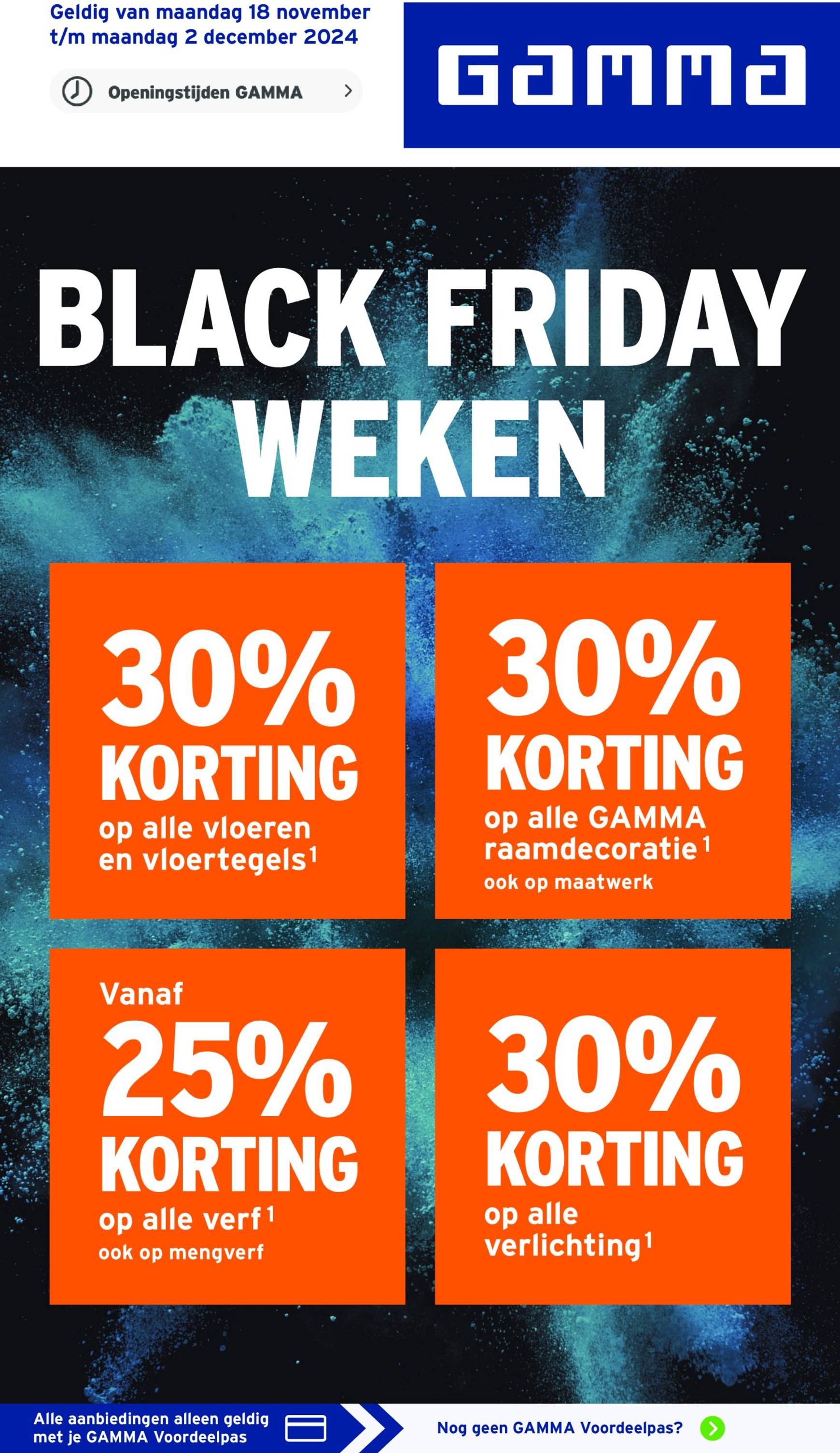 gamma - Gamma - Black Friday folder geldig vanaf 18-11 t/m 02-12