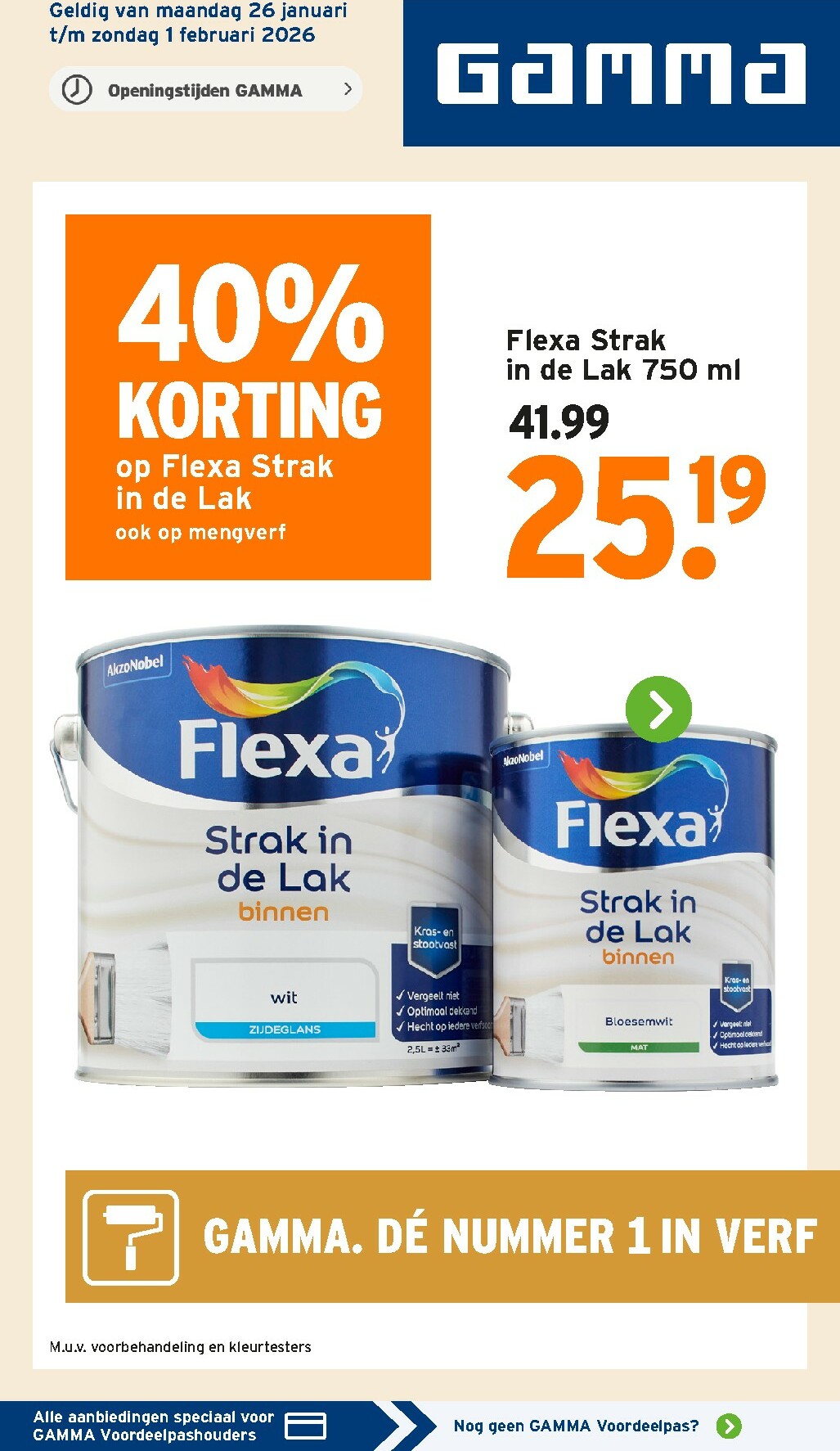 gamma - De Gamma folder geldig vanaf 26-01 t/m 01-02 - page: 1