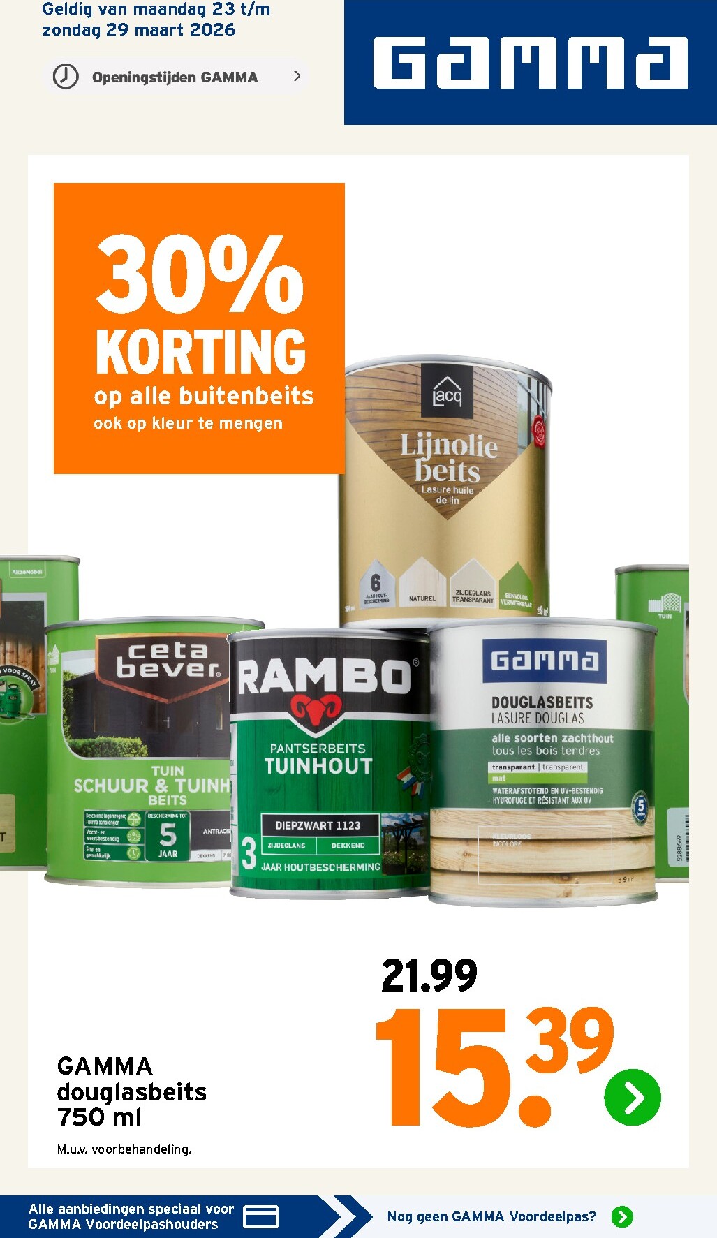 gamma - De Gamma folder geldig vanaf 23-03-2026 t/m 29-03-2026